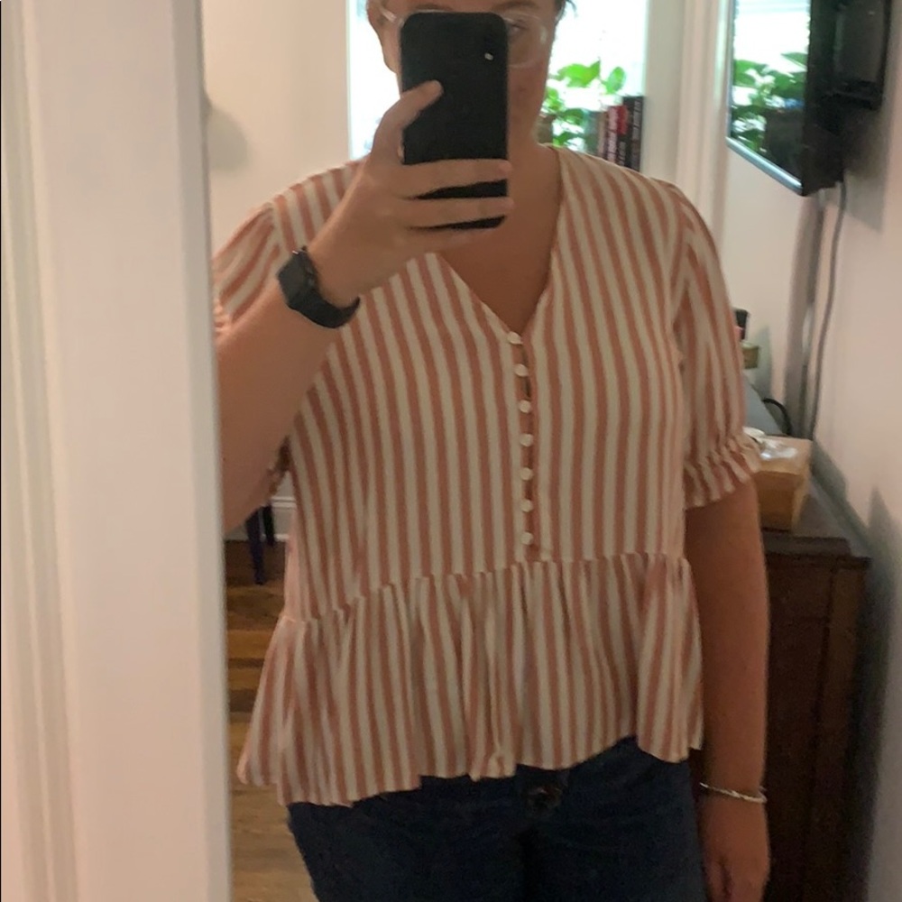 Pullover peplum top - Madewell